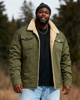 Big & Tall Men's Velvet Cuswork Casual Jacket S-5XL